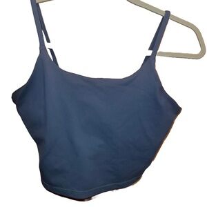 blue athletic tank